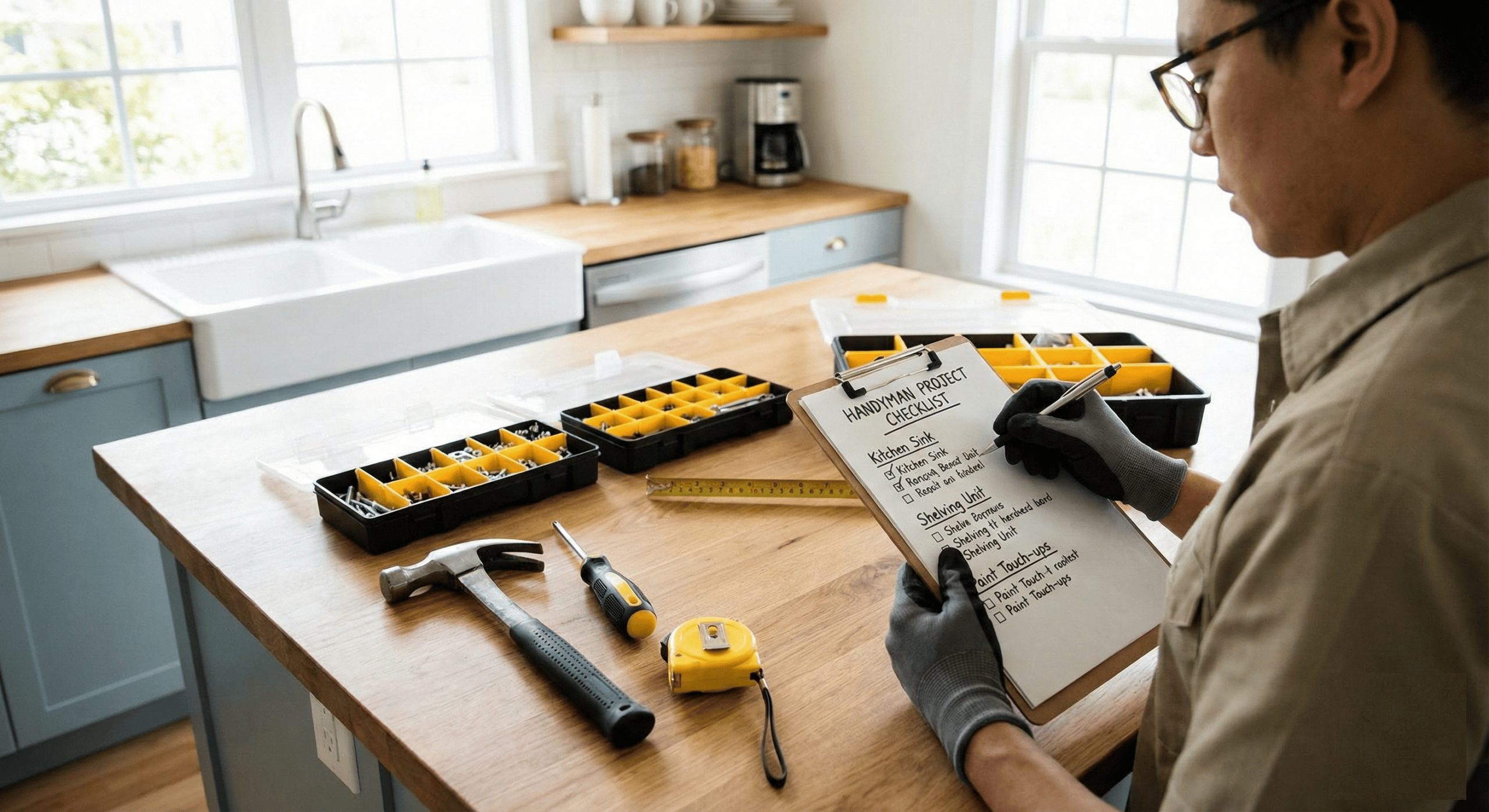 handyman project checklist for homeowners
